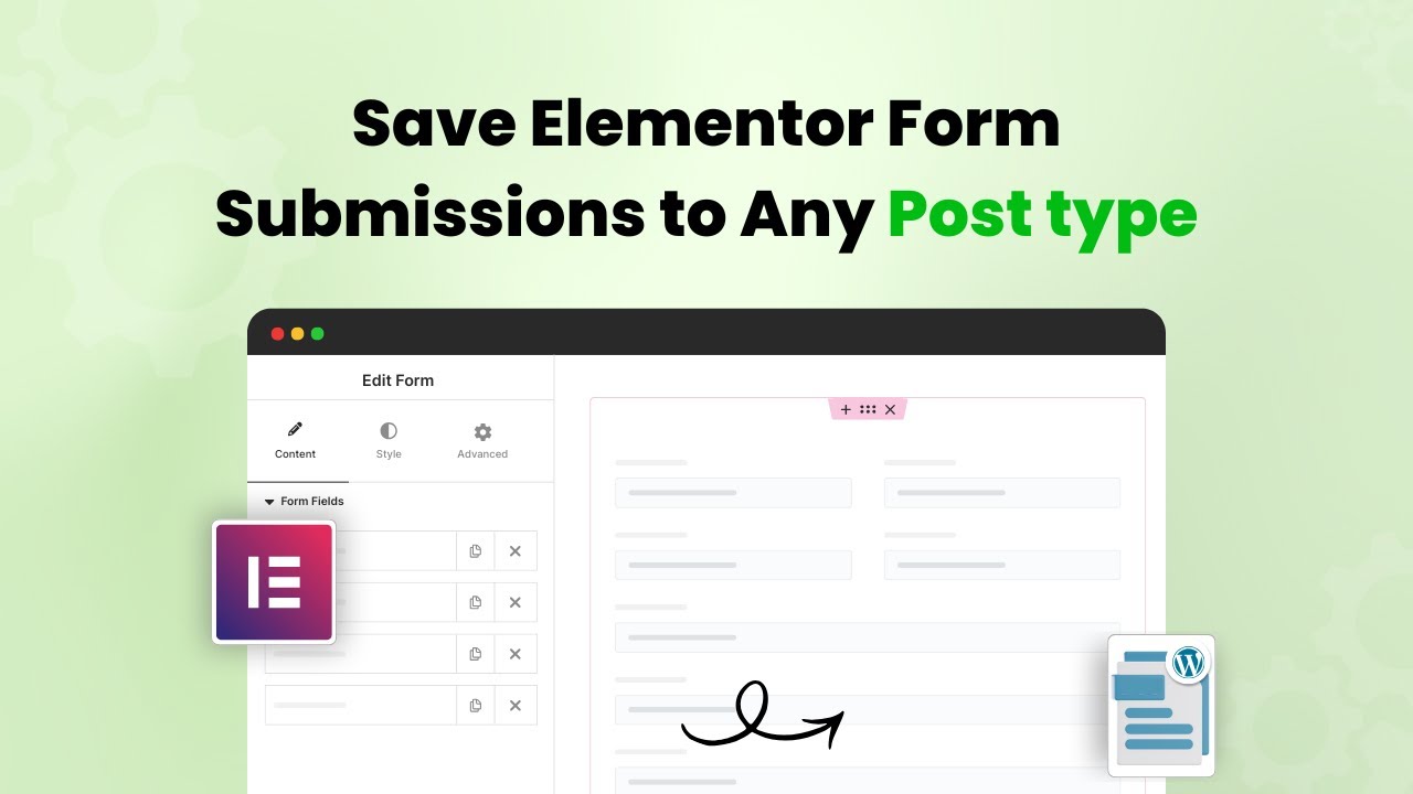 Save Elementor Form Submissions to WordPress Post Type