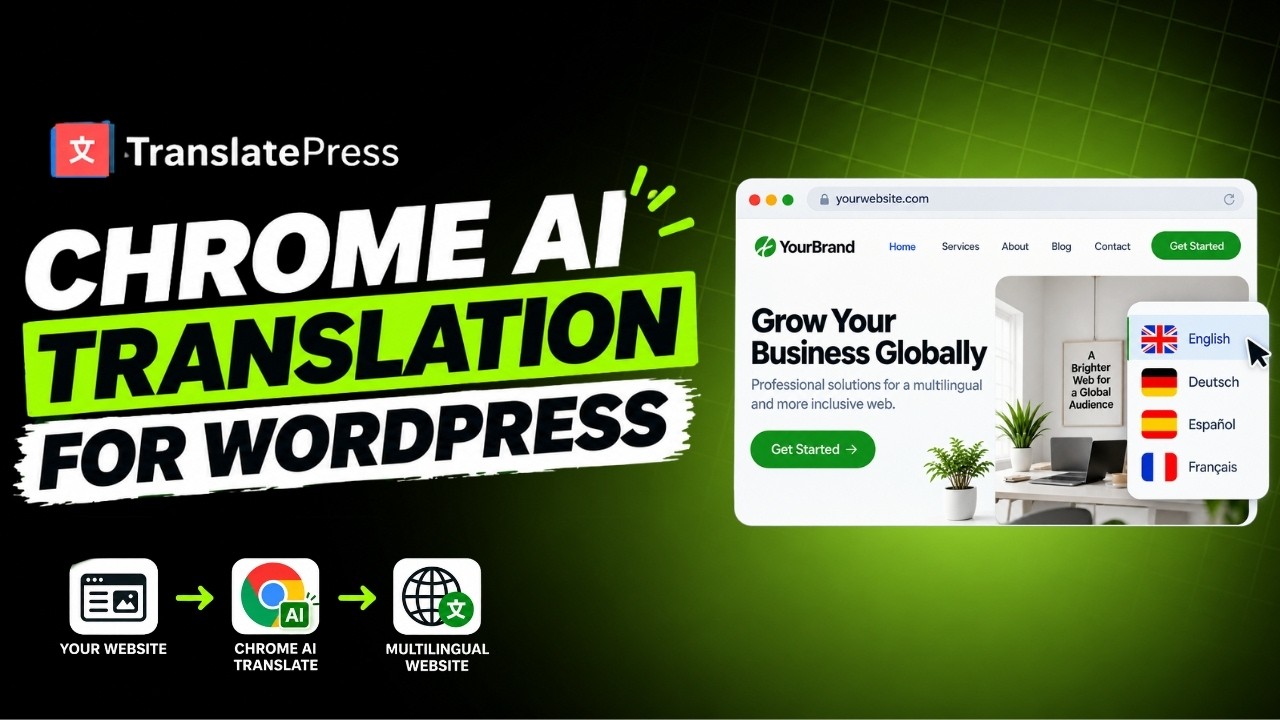 Auto Translate Pages with Chrome Built-in AI (TranslatePress) | Free & No API Key
