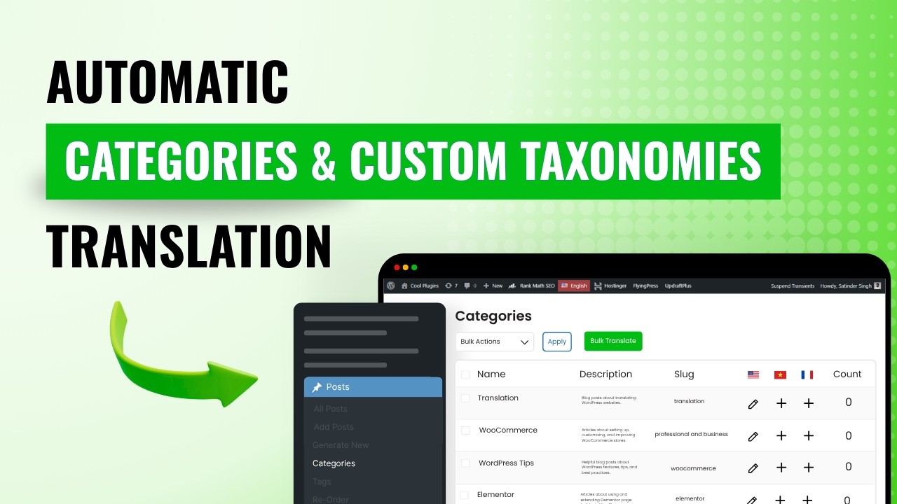 Polylang | Auto Translate Categories, Tags & Taxonomies in Seconds!