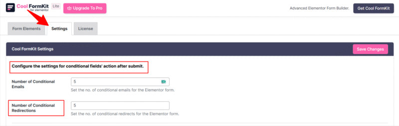 conditional redirections