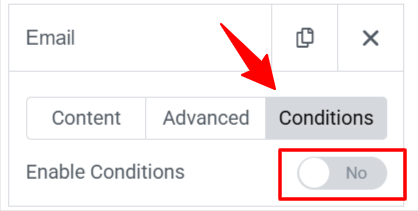 enable conditions