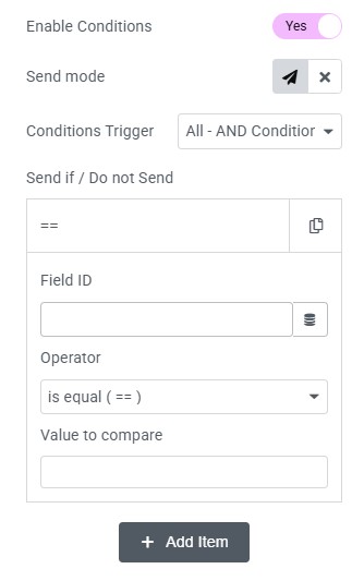 implement conditions