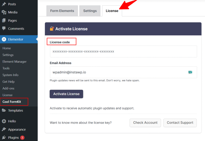 activate license key