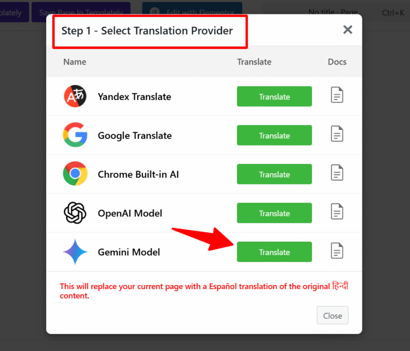 Gemini Translate