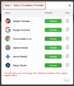 scegli il fornitore di traduzione