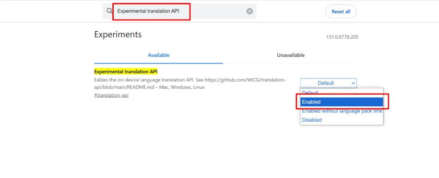 enable translation api