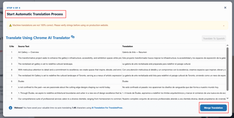 merge translation chrome ai