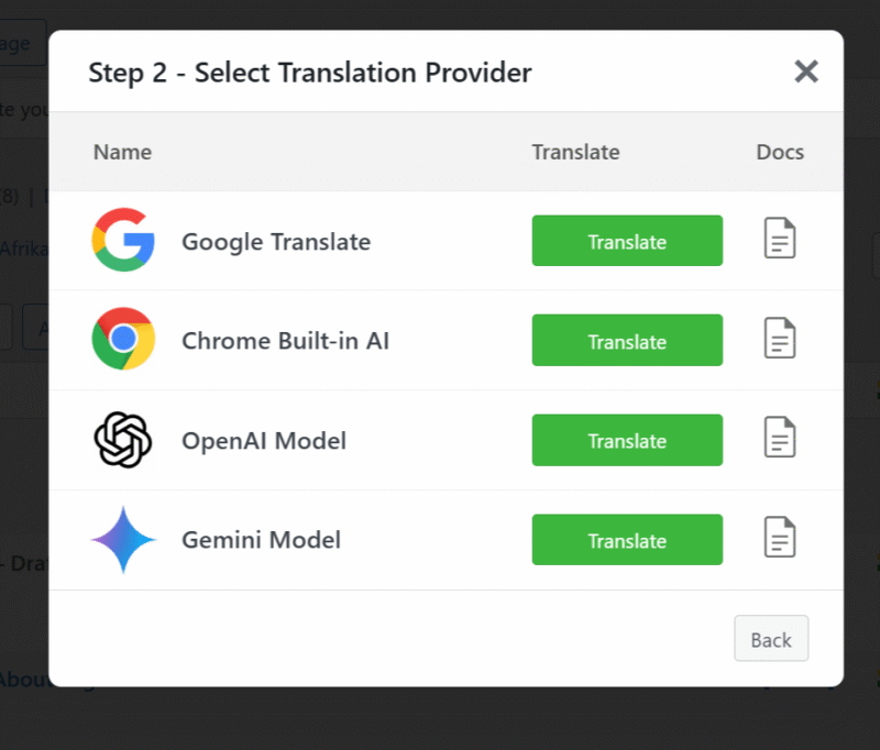 translation providers bulk translate