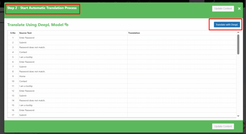 translate with deepl