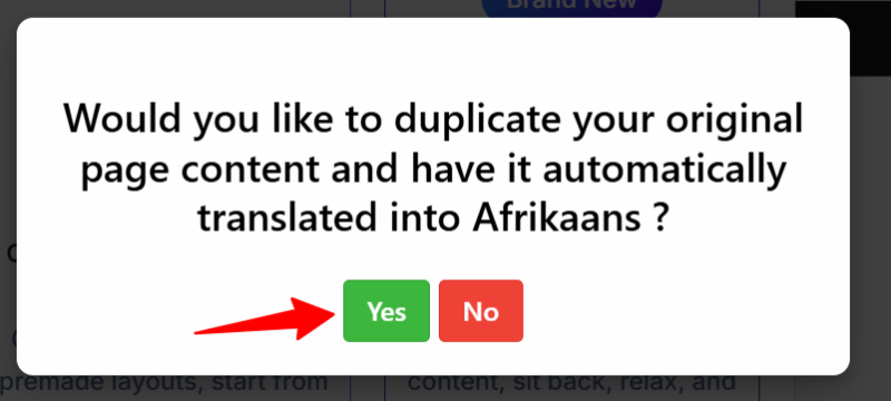 duplicate divi page content