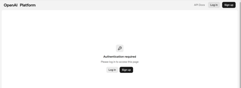 login to openai platform