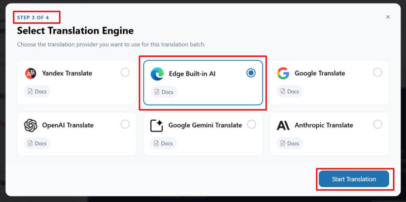 edge ai translation translatepress