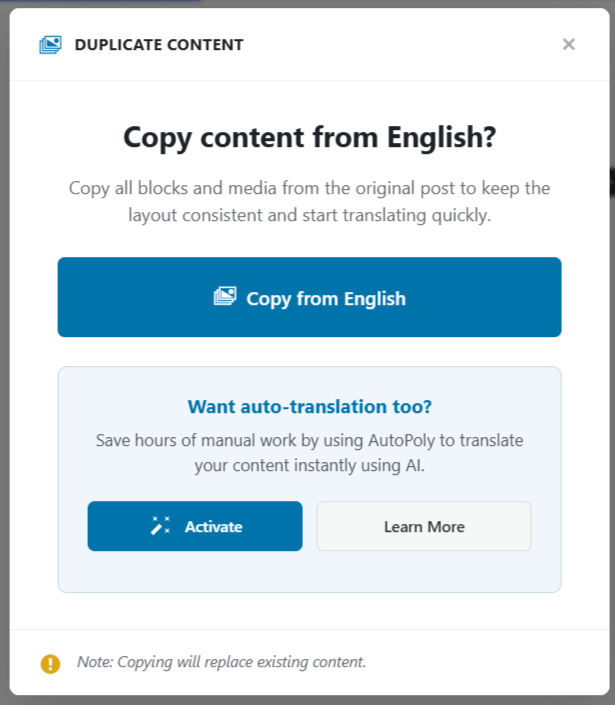 duplicate content